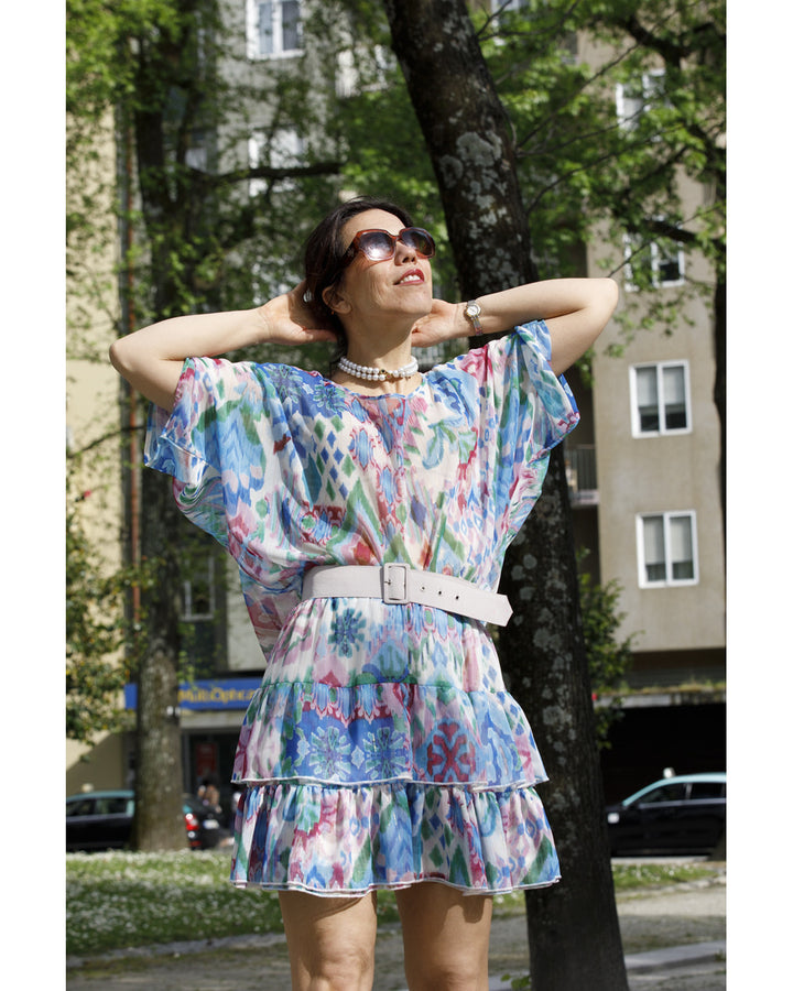 Conjunto Azul Florido