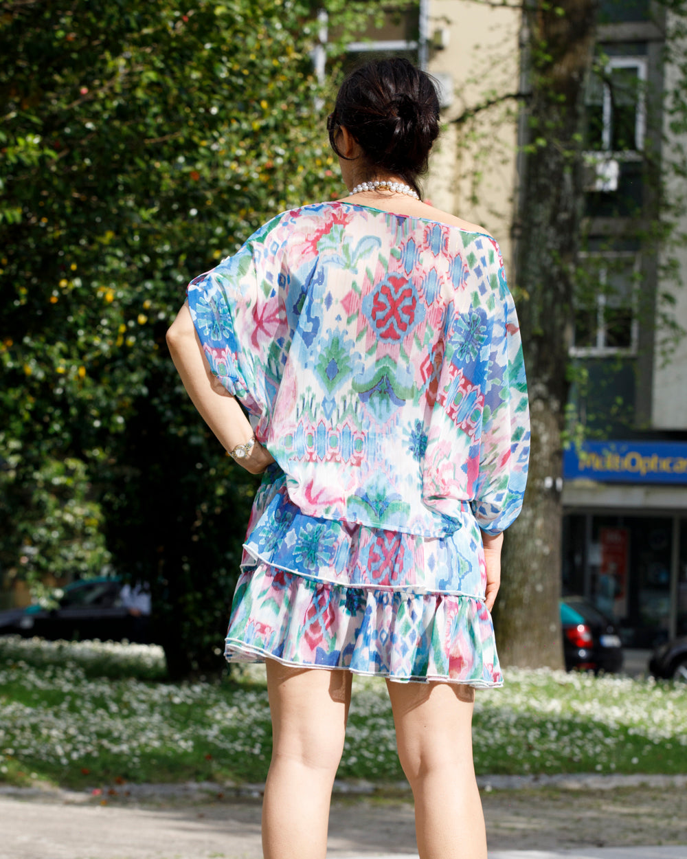 Conjunto Azul Florido