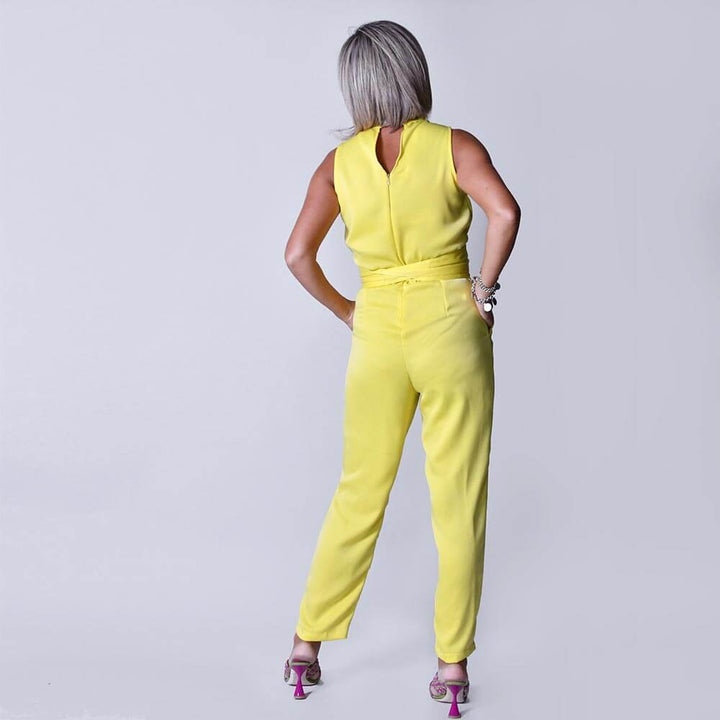 Jumpsuit Amarelo sem Manga